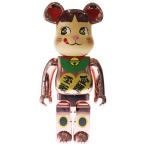 BE@RBRICK ベアブリック ×不二家 ペコちゃん 招き猫 金運ダブル小判 桃金メッキ 1000% フィギュア 人形 ピンクゴールド 箱