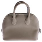 HERMES エルメス ボリード1923 ミニ エトゥープ エヴァーカラー 2wayハンドバッグ ショルダーバッグ シルバー金具 W刻印