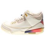 ショッピングジョーダン ナイキ ×J バルヴィン エア ジョーダン レトロ サンセット ハイカットスニーカー アイボリー US8.5/26.5cm FN0344-901