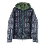 DUVETICA デュベティカ フーデッド ジップアップ ダウンジャケット ブラック/グリーン