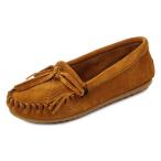 MINNETONKA ミネトンカ モカシン レディース 402 KILTY SUEEDE MOC スリッポン スエード フリンジ 5-8 BROWN ブラウン