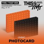 Stray Kids  THIS & THAT / Mini Album  (THIS VER., THAT VER.) CD (��ʔ�)�@SKZ