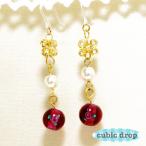 Yahoo! Yahoo!ショッピング(ヤフー ショッピング)バラのチェコビーズピアス チェコビーズ パール バラ ローズ 樹脂  フックピアス レディース アクセサリー 揺れるピアス 新生活 2023 秋 冬  おしゃれ