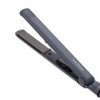 サロニア ストレートアイロン ヘアアイロン 24mm 耐熱ポーチ付 海外対応 SL-004SGR グレー