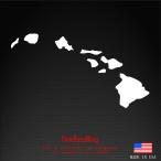 vinyldecalking ハワイ諸島地図 ビニー ルデカール - ハワイステッカー 窓 ノー