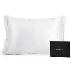 ショッピングシルク 枕カバー KUMASEN シルク枕カバー フリル 100%蚕糸シルク 22匁 43x63 合わせ式 ピローケー
