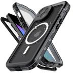 ショッピングphone i Phone 15 用 ケース 完全防水 全面保護 耐衝撃 360フル 両面保護 防塵 高感度