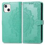 RuiMi iphone 13 6.1 соответствует блокнот type оригинальный цвет [ все 6 цвет ] цветочный принт кейс ширина открытие iphone 13