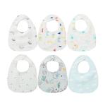 Elf-feer baby bib нагрудник слюнявчик водонепроницаемый 6 шт. комплект младенец фартук еда 