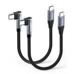 aceyoon USB C кабель короткий .20cm Type-C L знак 2 шт 100W внезапный скорость зарядка модель C одиночный сторона L