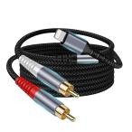 Lighting-RCA 変換ケーブル 変換 Yスプリッ ステレオ オーディオケーブル Phone