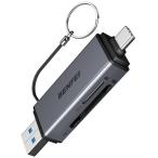 BENFEI SDカードリーダー、USB-C - SD Micro SD/TF カードメモリカードアダプタ