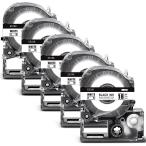 18mm 白地黒文字 テープカート リッ�