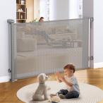 UNNIK ベビーゲート ロール式 【ネジ付け可＆貼り付け可】 幅140CM ペットゲート