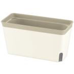 リッチェル 底面給水 ミエルノPlus プランター 27型N ホワイト 700979 土容量 1.