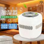 加湿器 気化式加湿器 加湿機 抗菌ファイルター 2.5L 大容量 空気清浄機 上部給水 3段階 癒し 持ち運び便利 卓上 静音 節電 おしゃれ 乾燥対策 最新型無霧加湿器