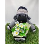 【Freddo】ソック モンキー サル 靴下 ぬいぐるみ 母の日 出産祝 お誕生日プレゼント ギフト フラワー 花束 ロザリア ラッピング無料 手作り 3