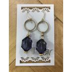 Yahoo! Yahoo!ショッピング(ヤフー ショッピング)【m.m】 ピアス '- パープル 【メール便対応】