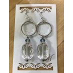 Yahoo! Yahoo!ショッピング(ヤフー ショッピング)【m.m】 ピアス '- クリア白 【メール便対応】