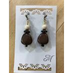 Yahoo! Yahoo!ショッピング(ヤフー ショッピング)【m.m】 ピアス '- ブラウン 【メール便対応】