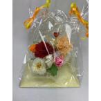 プリザーブドフラワー 母の日 プレゼント ギフト インテリア【シェリハウス】ハート型カゴ リボン カーネーション&バラ