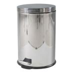 ゴミ箱 ダストボックス 容量12L 不二貿易 シルバー ペダル式 ラウンド ステンレス 78832