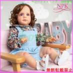 リボーンドール 人形 赤ちゃん 女の子 ぱっちりおめめ 巻き髪 リアル 衣装付き 60センチ