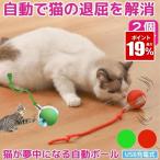 2個セット 自動猫ボール  ネコ 猫 おもちゃ ボール  電動 自動 鳥 犬 一人遊び 動くおもちゃ室内 USB充電式 ペット ダイエット 運動不足 解消 ひも