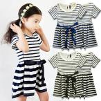  окантовка поясница .. Ribon Kids One-piece короткий рукав туника детский сад ученик начальной школы ученик неполной средней школы ребенок одежда девочка девушки Junior ребенок одежда модный симпатичный .... мода fa