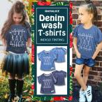  Denim woshuhipi- краска футболка короткий рукав tops Kids Junior детский сад ученик начальной школы ребенок одежда мужчина девочка маленький pra мода модный симпатичный .