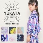  юката пояс хекооби 3 позиций комплект девочка Kids 150cm 160cm ребенок retro цветочный принт цветок фейерверк подсолнух георгина фейерверк Cami One-piece симпатичный рисунок модный ученик начальной школы ученик неполной средней школы 