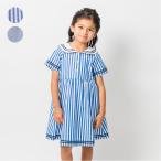  полоса * одноцветный sailor воротник короткий рукав One-piece 