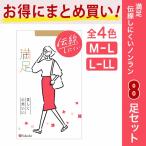 満足(マンゾク) パンティストッキング 8足組 無地 SCYゾッキ ノンラン マチ付き ネーム付き つま先補強 抗菌防臭 静電気防止 (140Q1108)