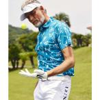 LUXEAKMPLUSryuksei Kei M плюс Golf botanikaru рубашка-поло с коротким рукавом [Safari размещение ]