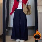  бесплатная доставка retro способ casual распорка Denim теплый брюки body type покрытие надеты .. длинные брюки защищающий от холода ji- хлеб 