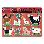 並行輸入品 Melissa &amp; Doug 10726 Farm Animals Sound Puzzle