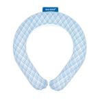 SUOSUO RING プラス 18°ICE (ブルー(グラデチェック), L(18℃)) Made ln Japan 特許取得済 クールリ