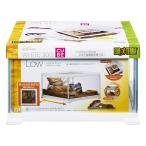 ekizo tera GEX EXOTERRArep терьер белый 300CUBE Low маленький размер рептилии стекло клетка белый рама W31.6×D3