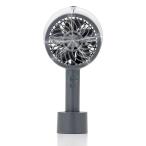 最新 2025年製 トップランド ミスト ハンディファン 充電式 スタンド付き 熱中症対策 USB Type-C ダークグレー SF-HFM