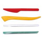  серебряный птица промышленность (Ginchosangyou) поломка трудно глина шпатель полимер производства 4 шт. комплект красочный цвет . вид. может отличаться.