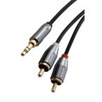  Elecom аудио кабель RCA - 3.5mm стерео Mini штекер изменение 3 высшее красный белый 2m AUX L/R каждый звук . воспроизведение доверие черный 