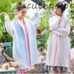 ルームウエア モコモコ レディース 冬 長袖 前開き ネグリジェ　高品質ベっちん ルームウエア 大きいサイズ 厚手　防寒　ロングネグリジェ ナイトガウン