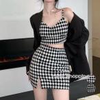 キャミトップス ミニスカートセッ�