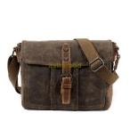  Vintage сумка на плечо casual сумка "почтальонка" масло воск парусина водоотталкивающая отделка мужской сумка наклонный .. мужчина сумка парусина сумка посещение школы 