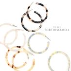 Yahoo! Yahoo!ショッピング(ヤフー ショッピング)ピアス べっ甲風 フープピアス レディース ラウンド 上品