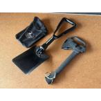 CAPTAIN STAG Captain Stag прямоугольник steel складной лопата ( сумка есть ) NEDFOSS рука Axe комплект USED товар 