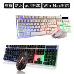 ゲーミングマウス ゲーミングキーボード 2点セット マウスセット ゲーム マウス Switch 有線 テンキーレス キーボード PS4 USB 遅延無し 耐用性