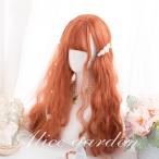  парик lolita Лолита способ .. способ парик наматывать шерсть .... передний . orange женский костюмированная игра парик длинный костюм маскарадный костюм 