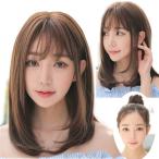 ボブ ミディアム フルウィッグ 自然 エクステ メッシュ ウイッグ つけ毛 かつら 小顔効果 スモーキー ネット付き