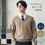 セーター メンズ カシミヤセーター カシミヤ100% Vネック M L LL 3L メンズセーター ニット 男性 arcadiarca プレゼント アルカディアルカ